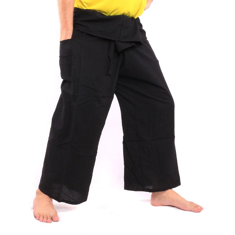 3/4 Thai Fisherman Pants for men and Women - Pirate Pants - Short Hippie  Pants - Boho pants